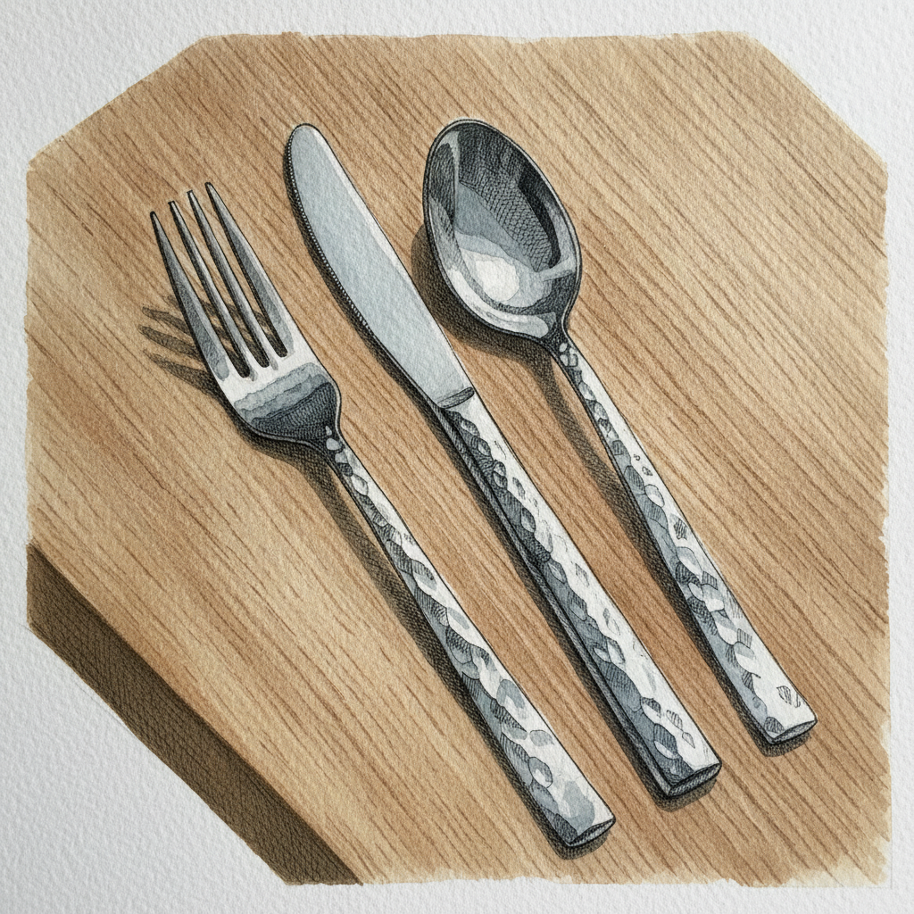 Hammered Finish Modern Sets example 1
