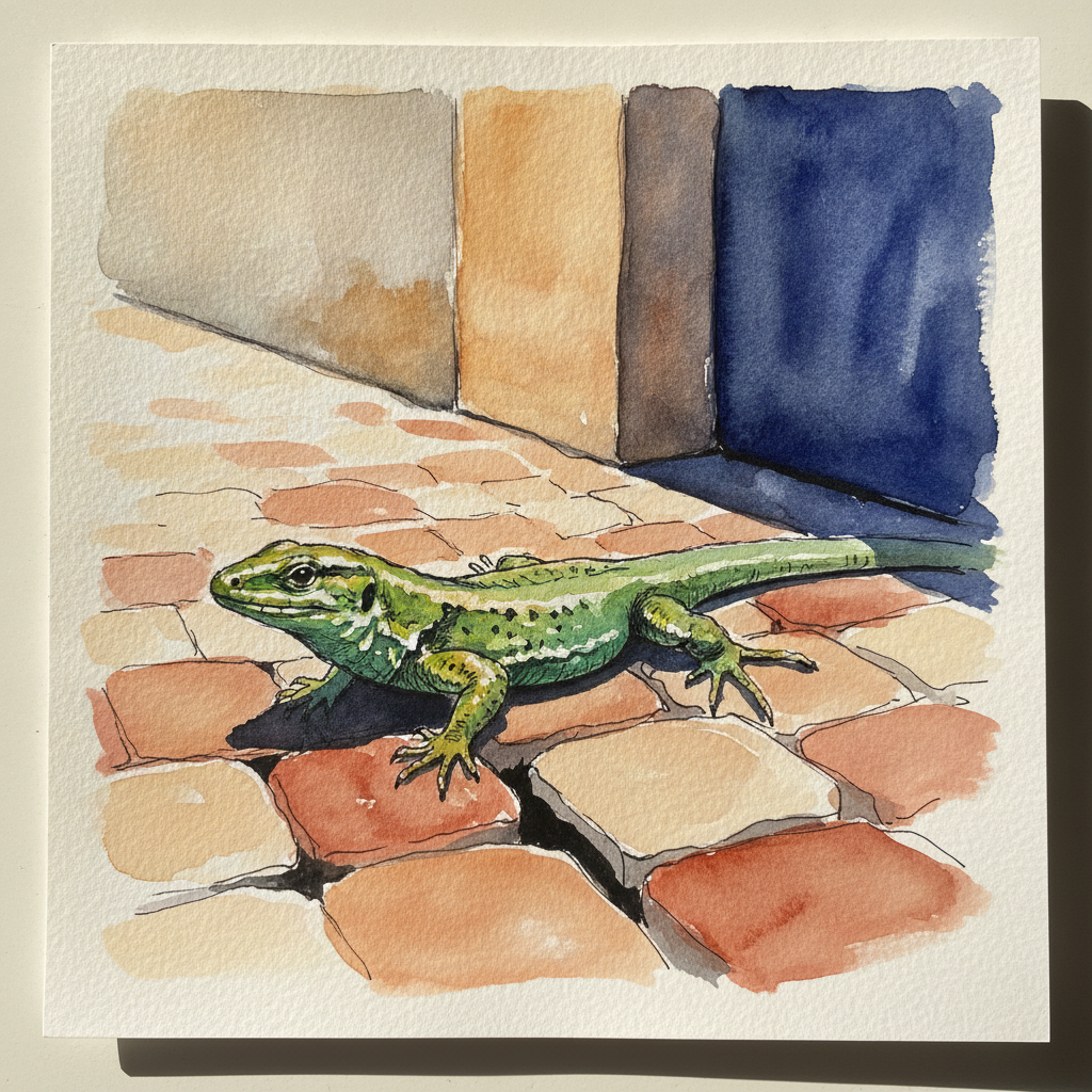 Italian wall lizard example 1