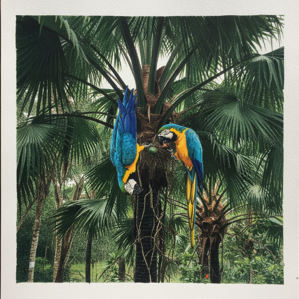 Blue-and-yellow macaw example 2