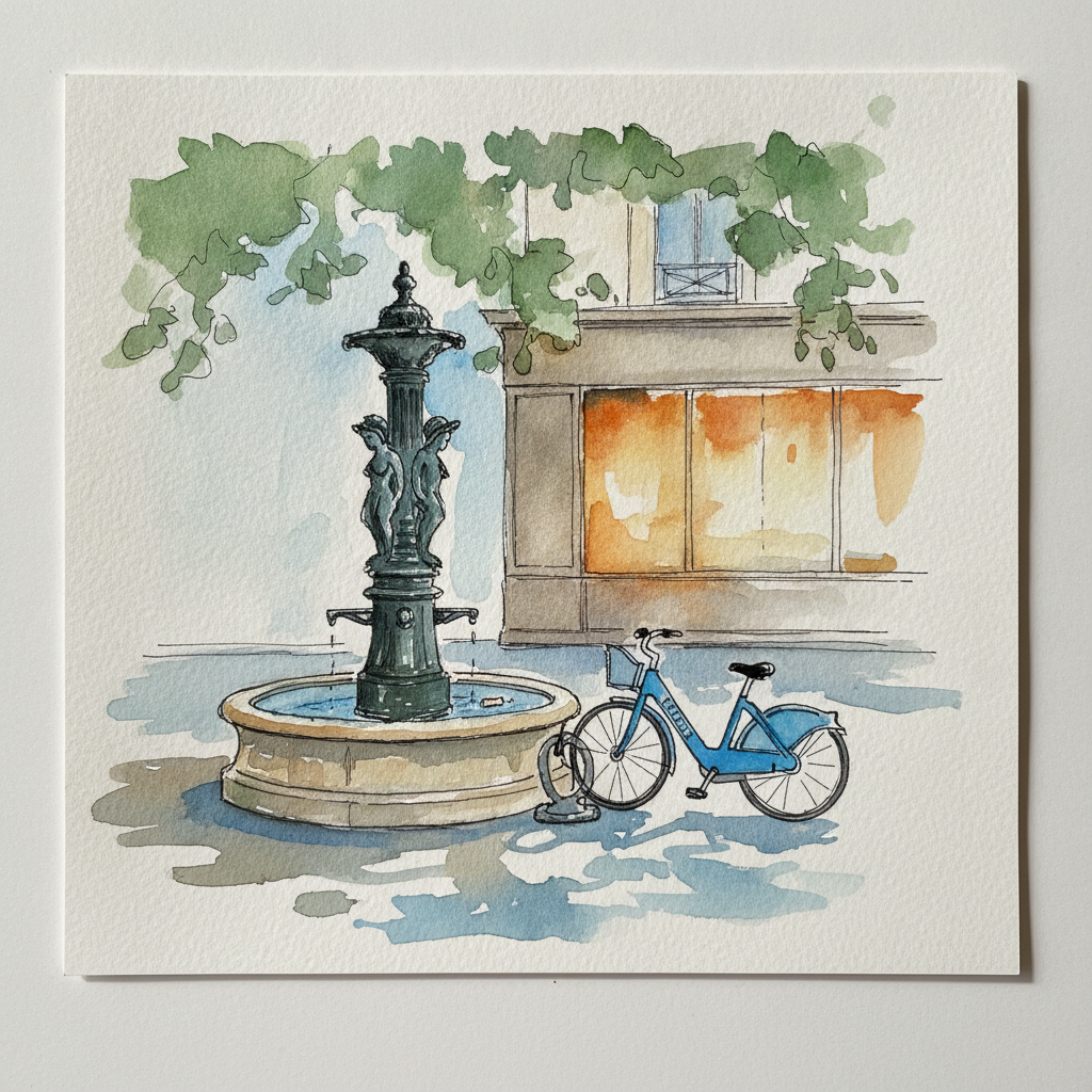 Parisian Borne-Fontaine example 2