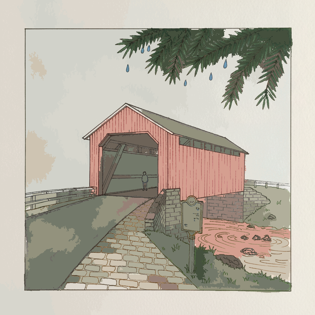 Pennsylvania — Bartram's Bridge in Fog example 3