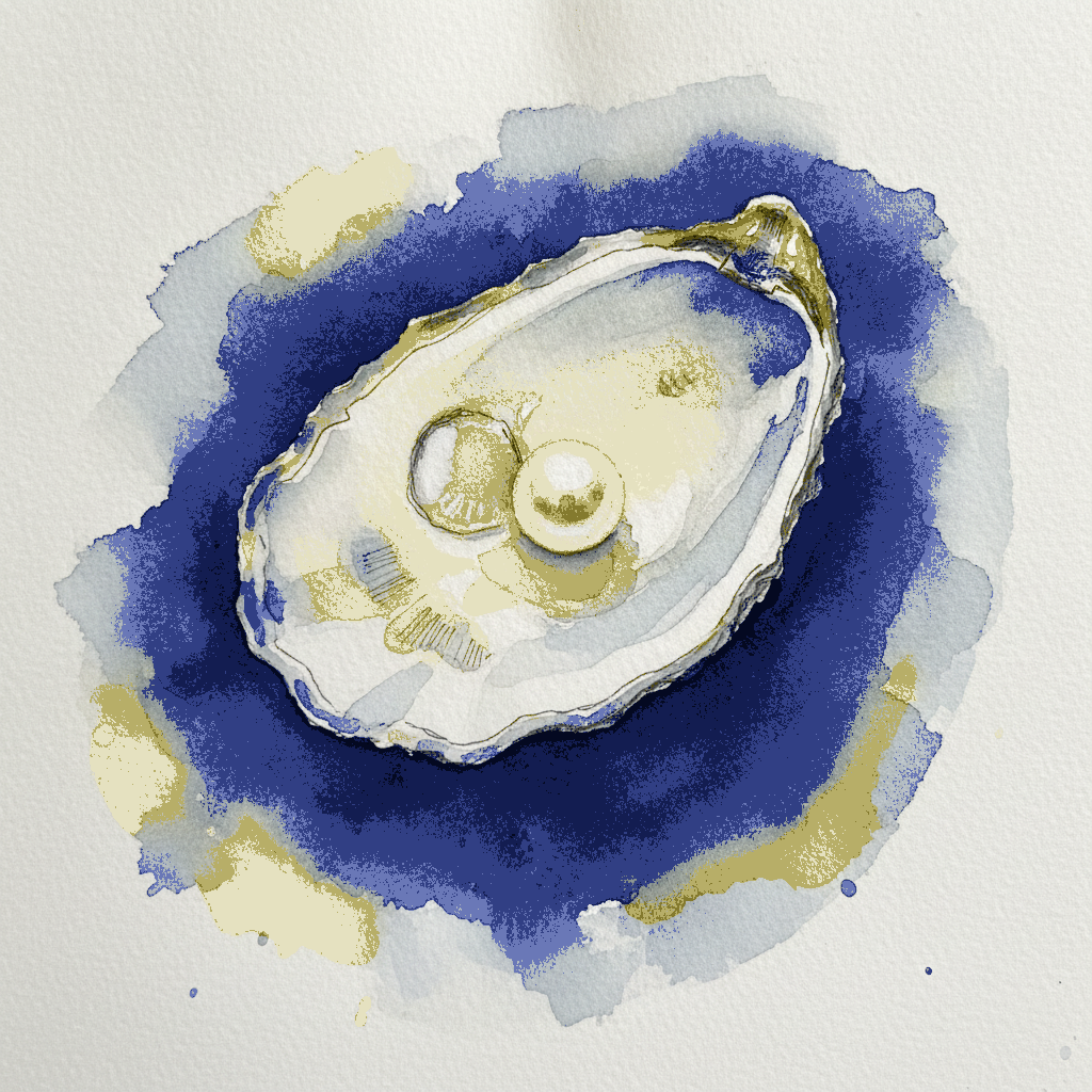 Pearl in oyster shell example 3