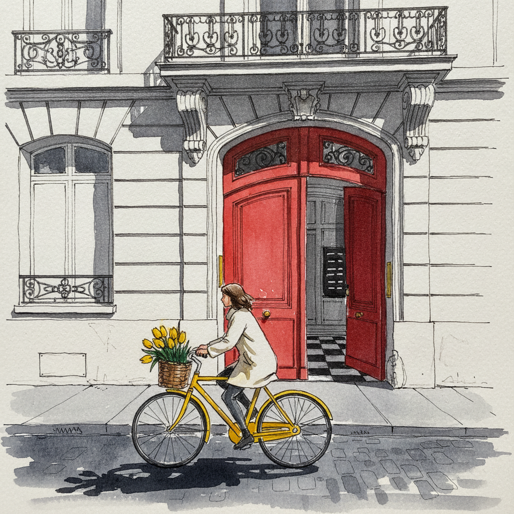 Boulevard Beaumarchais, 11eme, Bastille Morning Light example 1