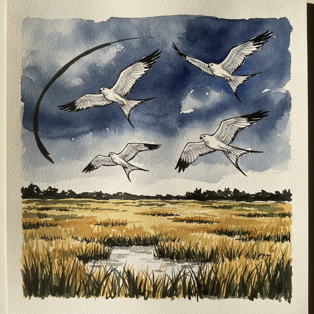 Swallow-tailed kite example 1