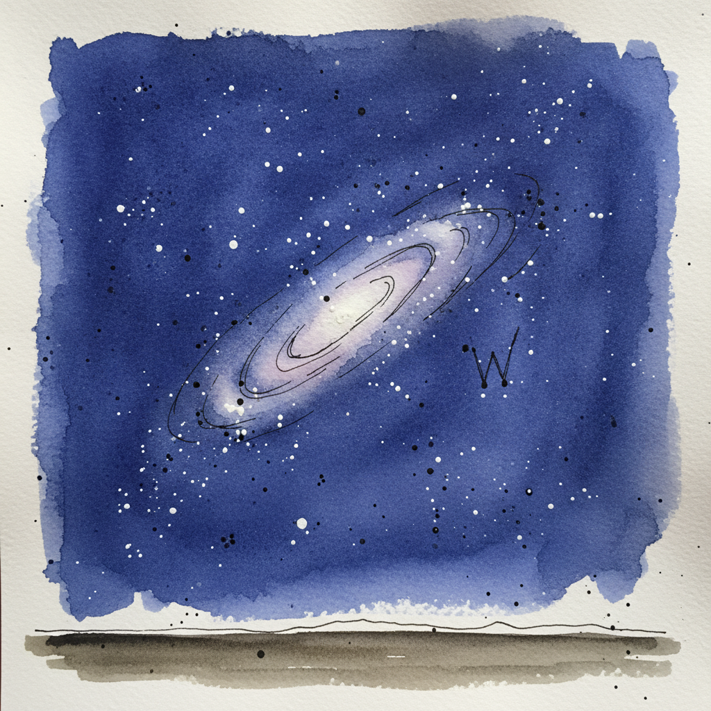 Andromeda Visible Naked-Eye example 1