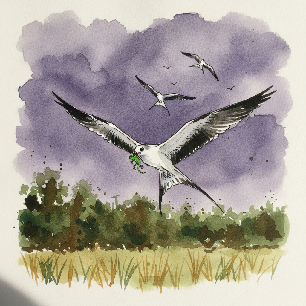 Swallow-tailed kite example 2