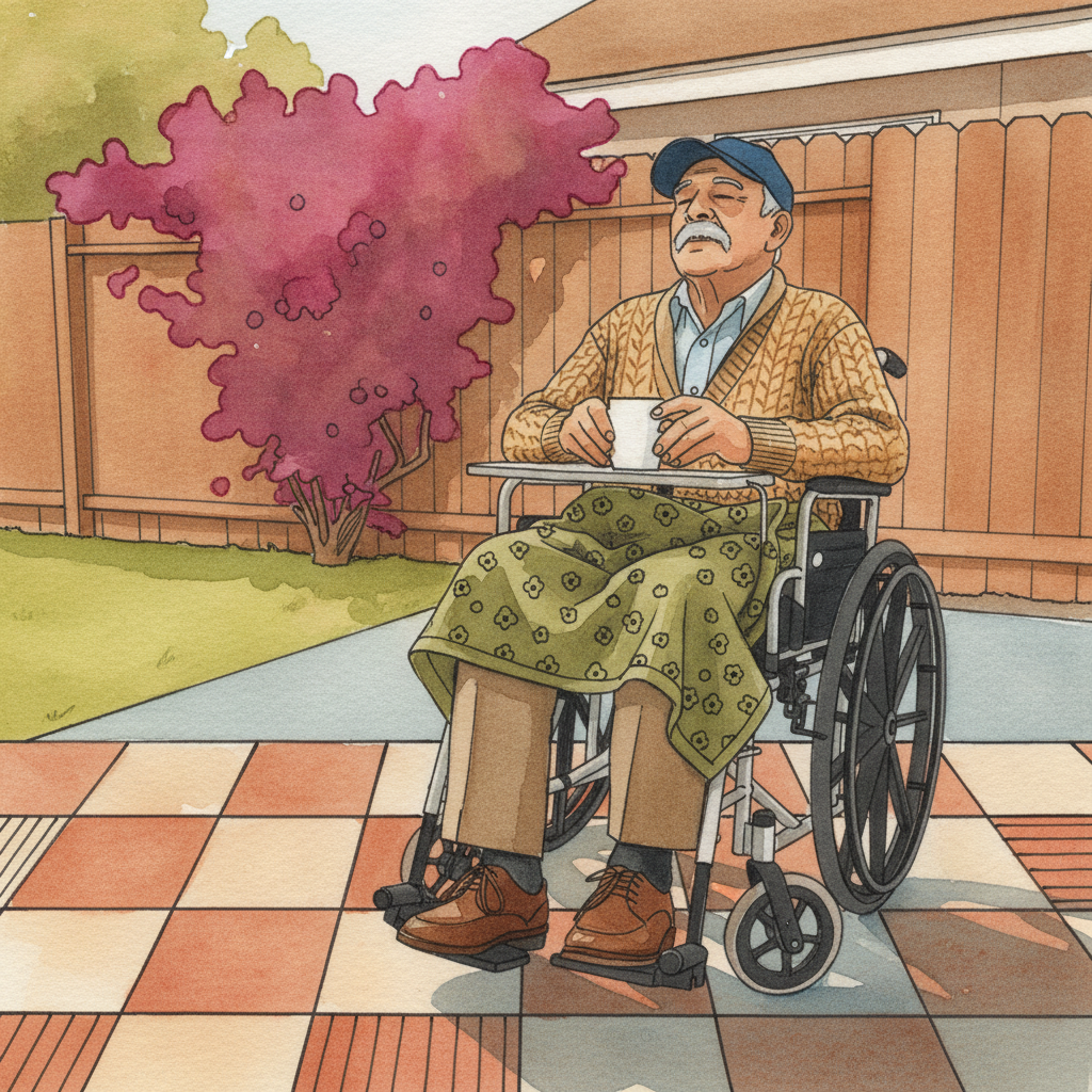 Old man in wheelchair example 3