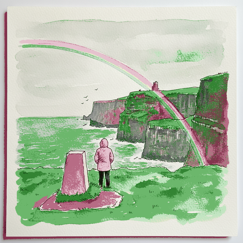 Cliffs of Moher rainbow, Ireland example 3