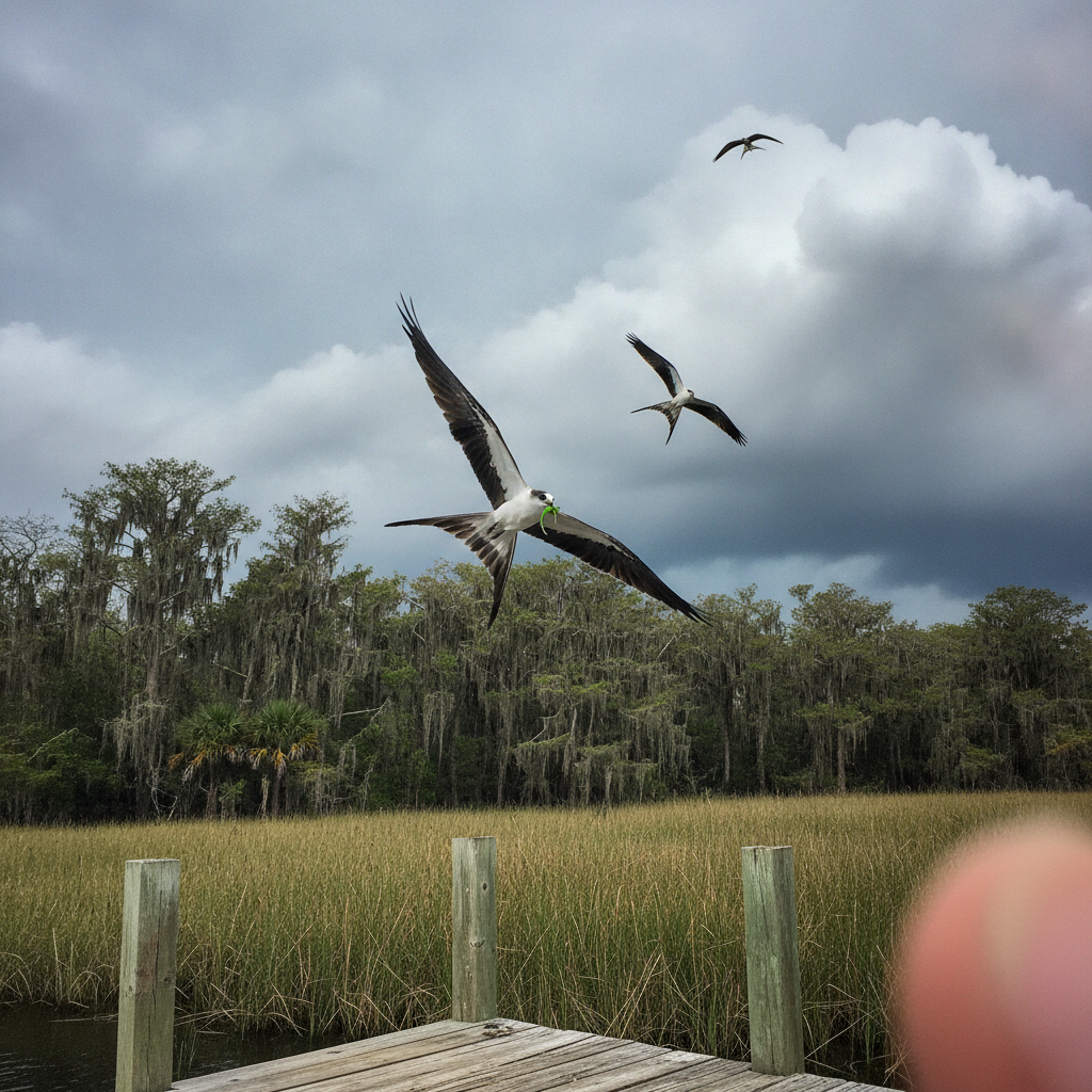 Swallow-tailed kite AI-generated photoreal reference