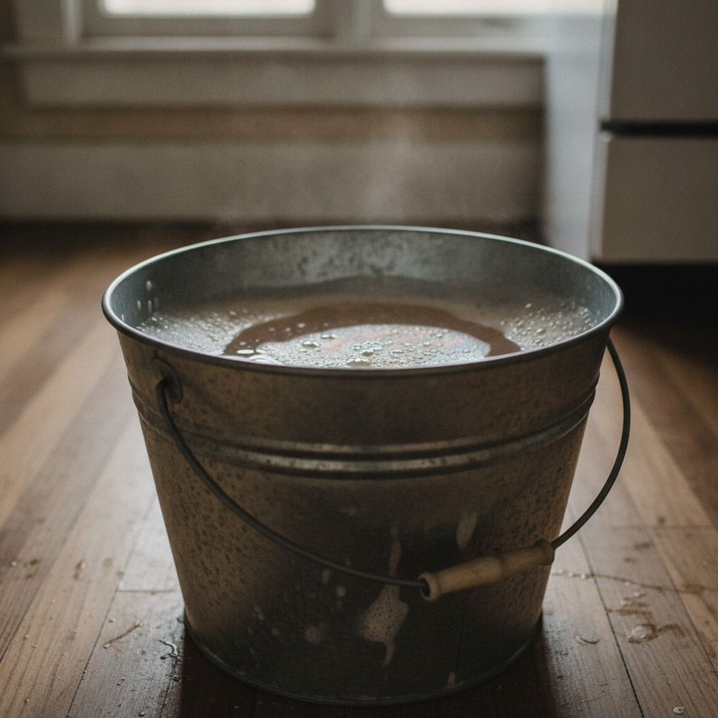 Bucket with Soapy Water AI-generated photoreal reference
