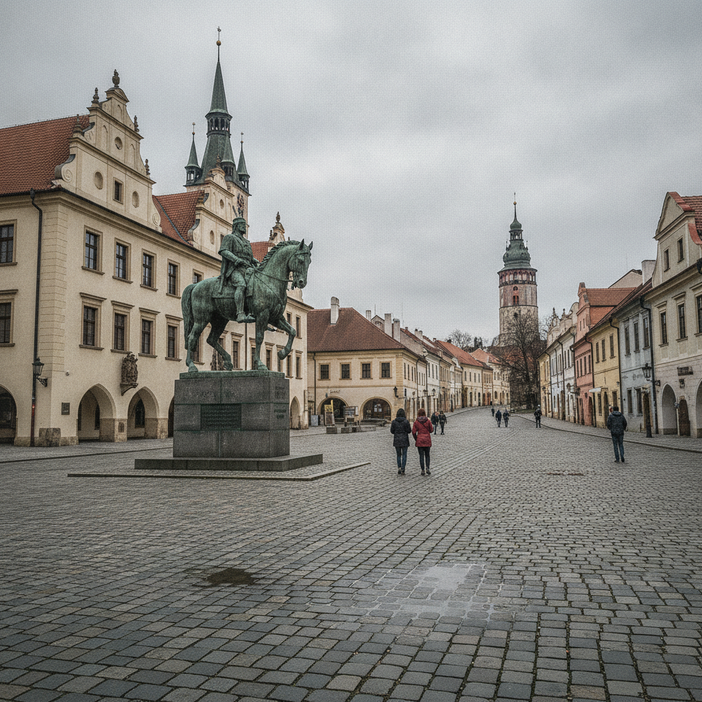 Tábor, South Bohemia, Czech Republic AI-generated photoreal reference