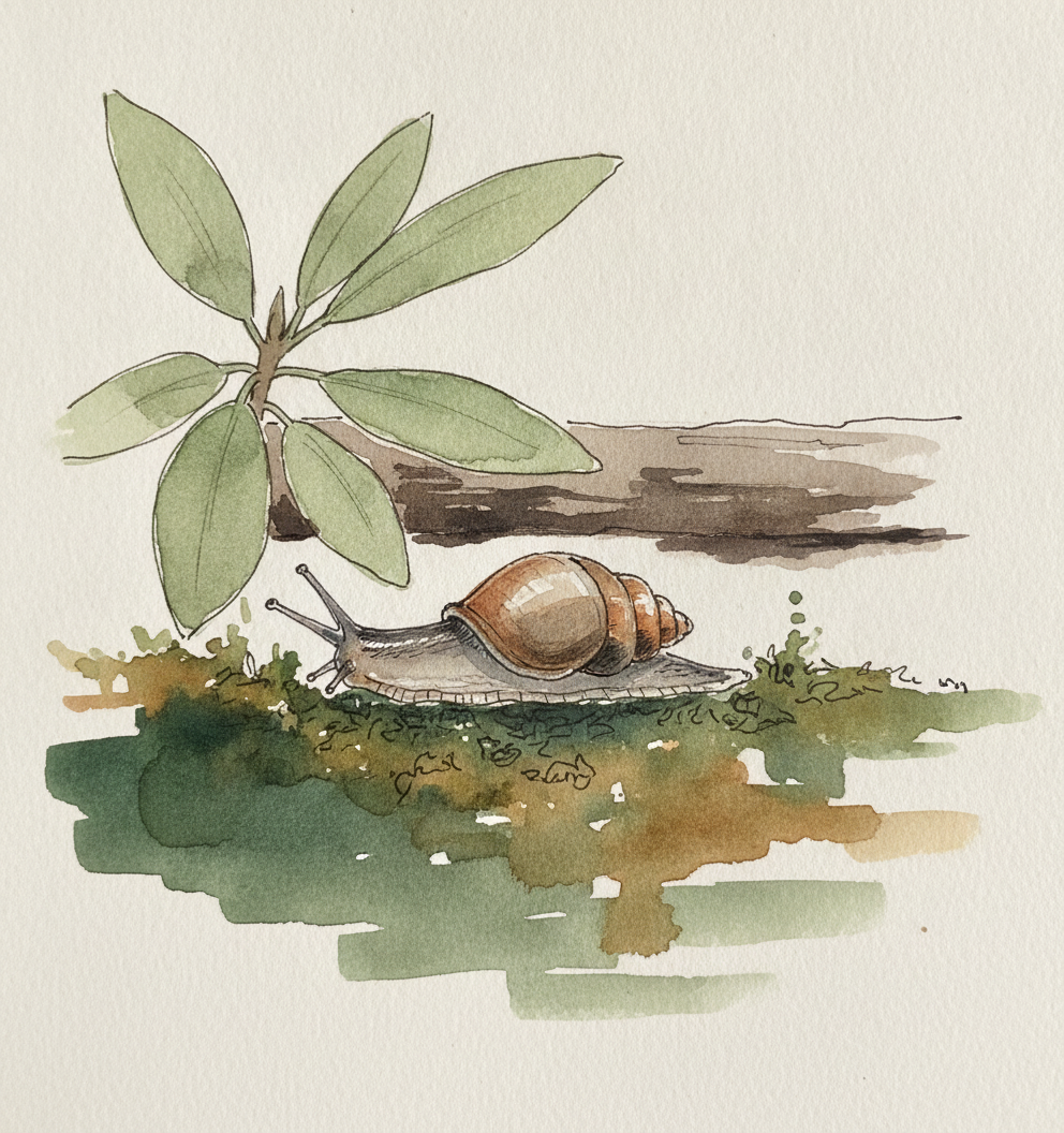 Roundback slug snail example 1