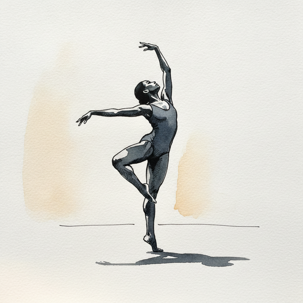 Attitude derriere, mid-career soloist example 1