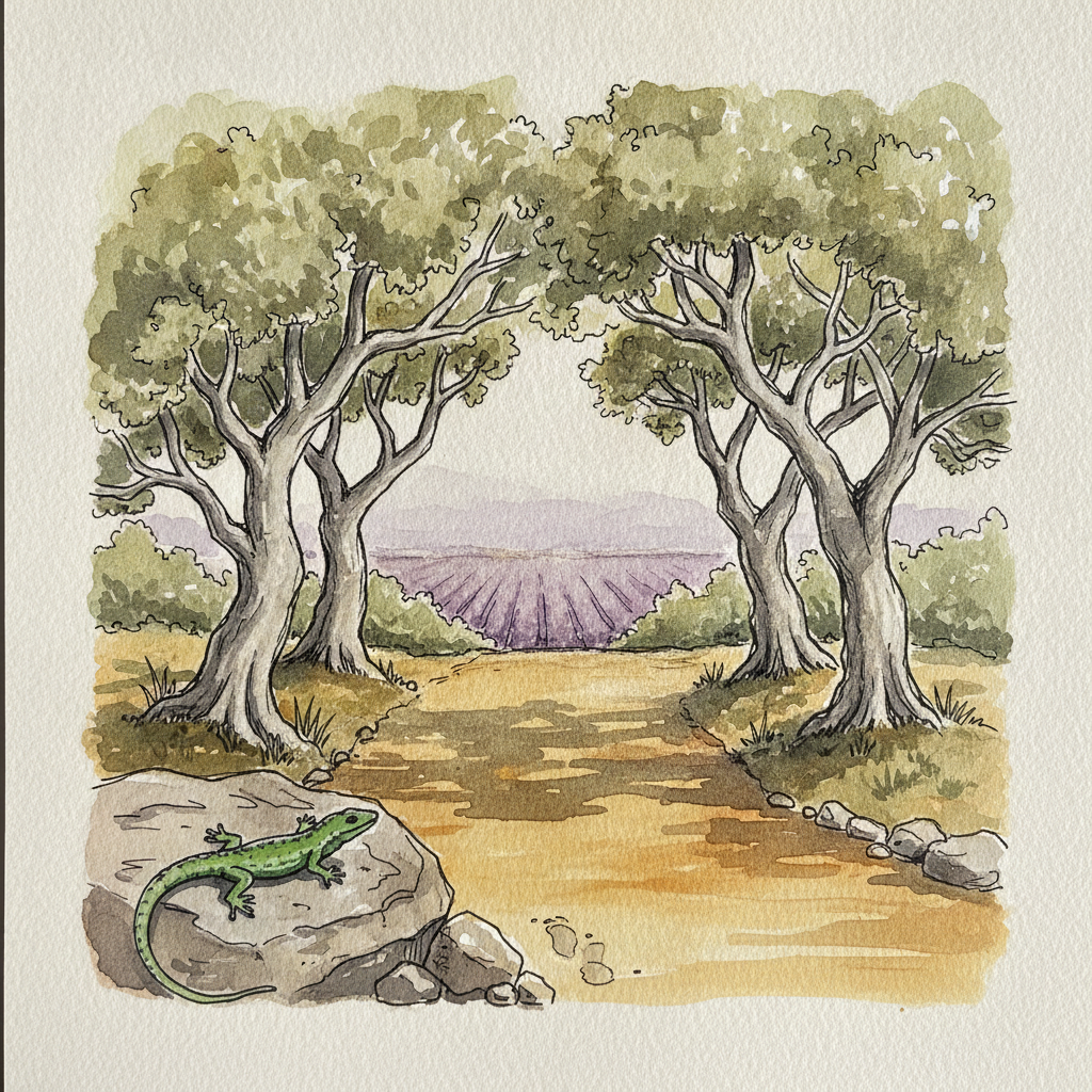 Provence Holm Oak in High Summer example 2
