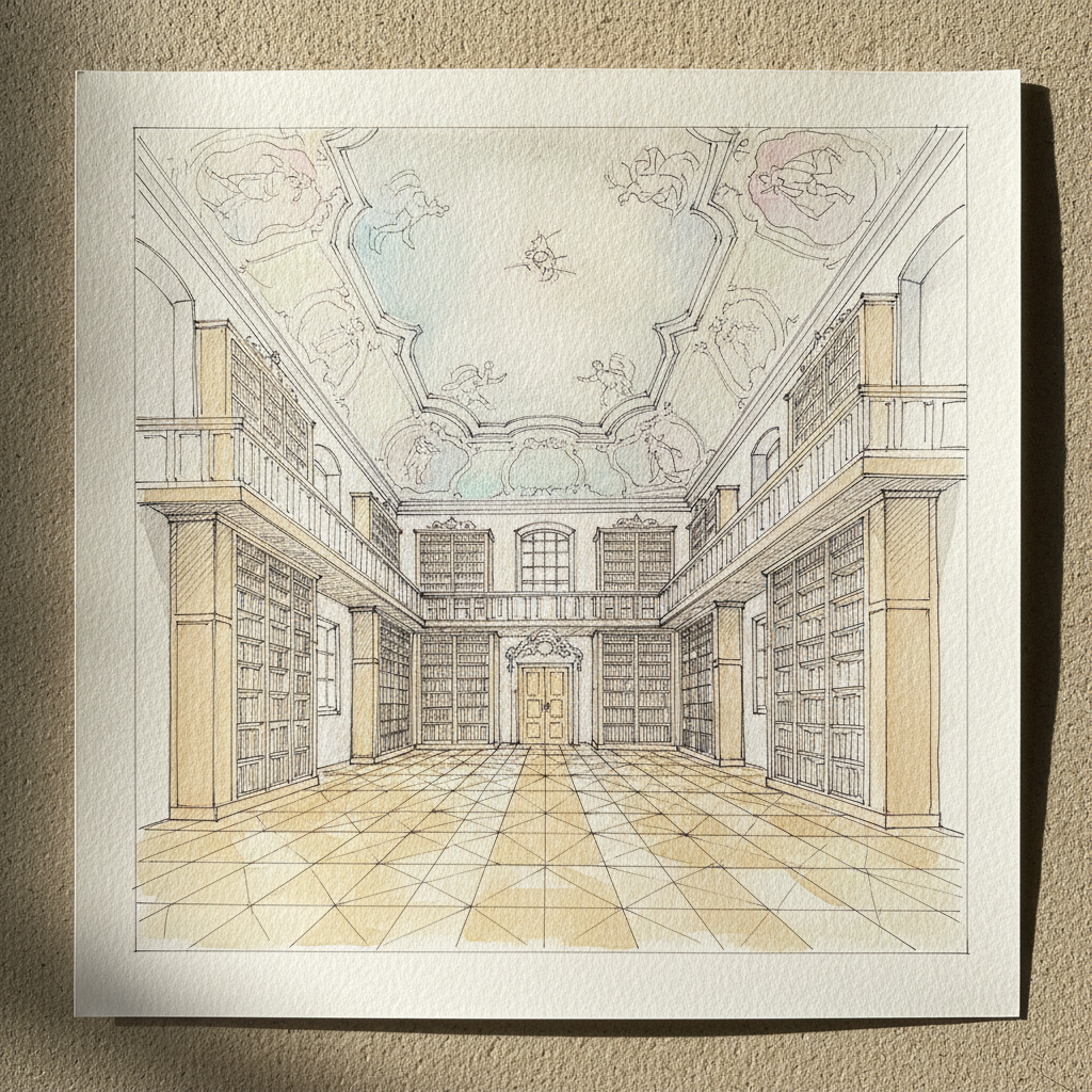 Schussenried Abbey Library, Bad Schussenried, Germany example 2