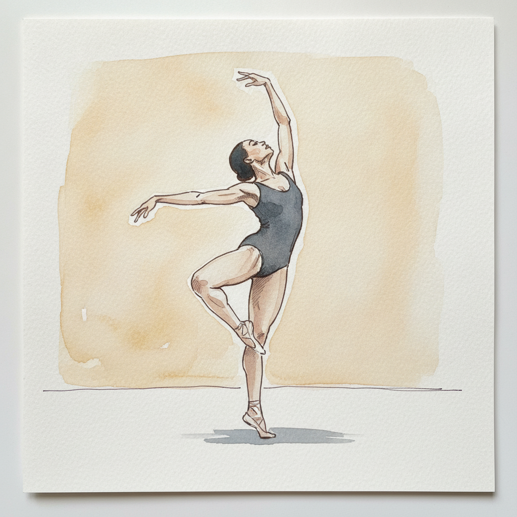 Attitude derriere, mid-career soloist example 2
