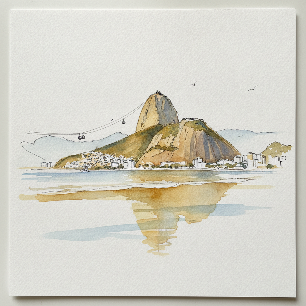 Rio de Janeiro Guanabara Bay with Sugarloaf, Brazil example 2