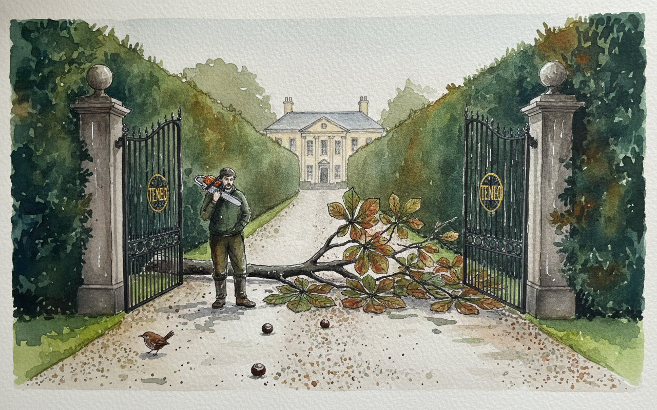 Devon House, Autumn Storm Aftermath example 2