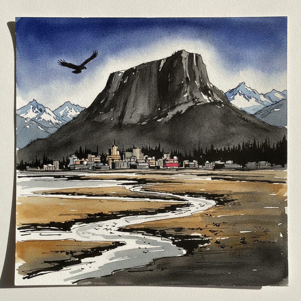 Squamish at the head of Howe Sound, BC Canada example 2