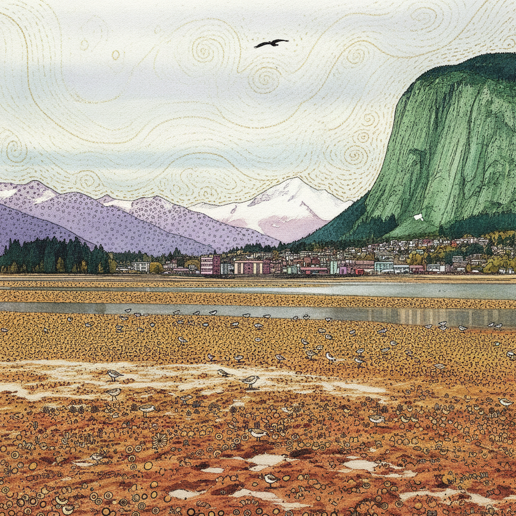 Squamish at the head of Howe Sound, BC Canada example 3