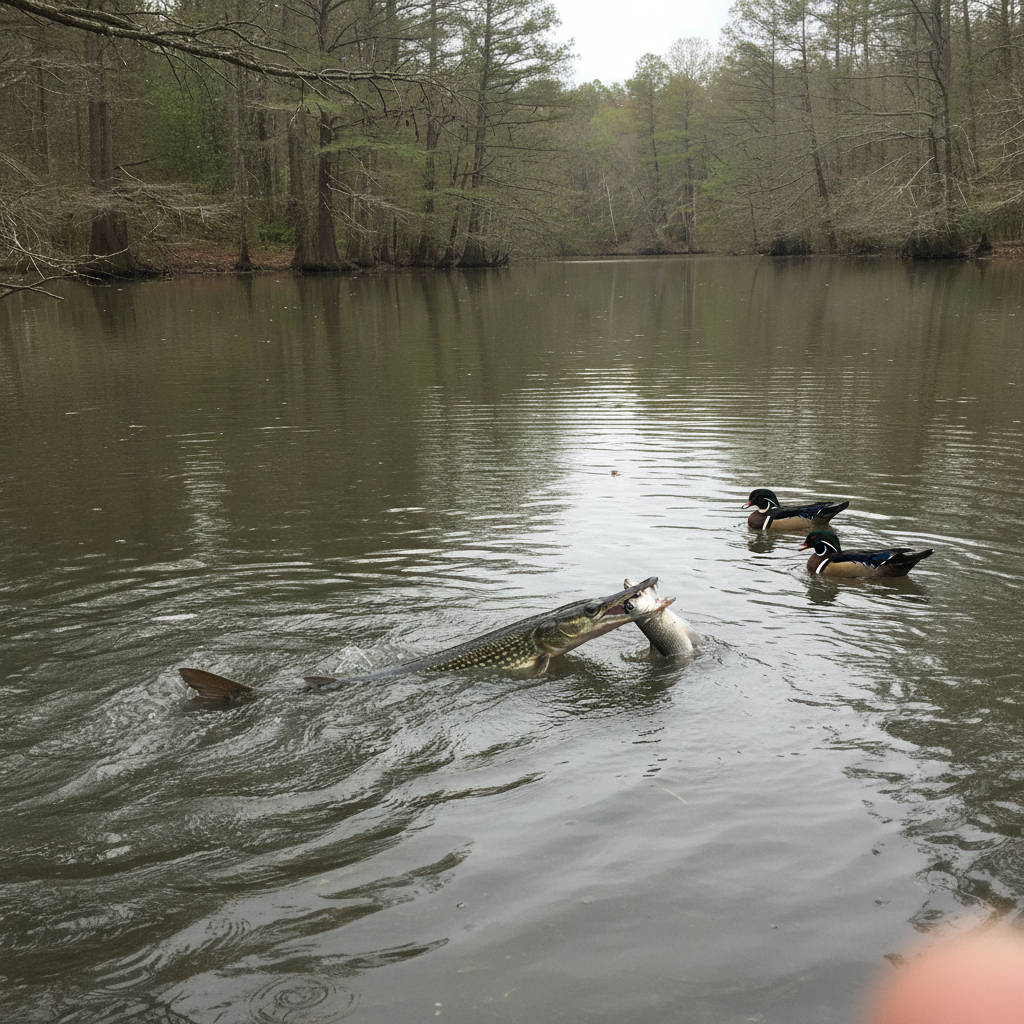 Longnose gar AI-generated photoreal reference