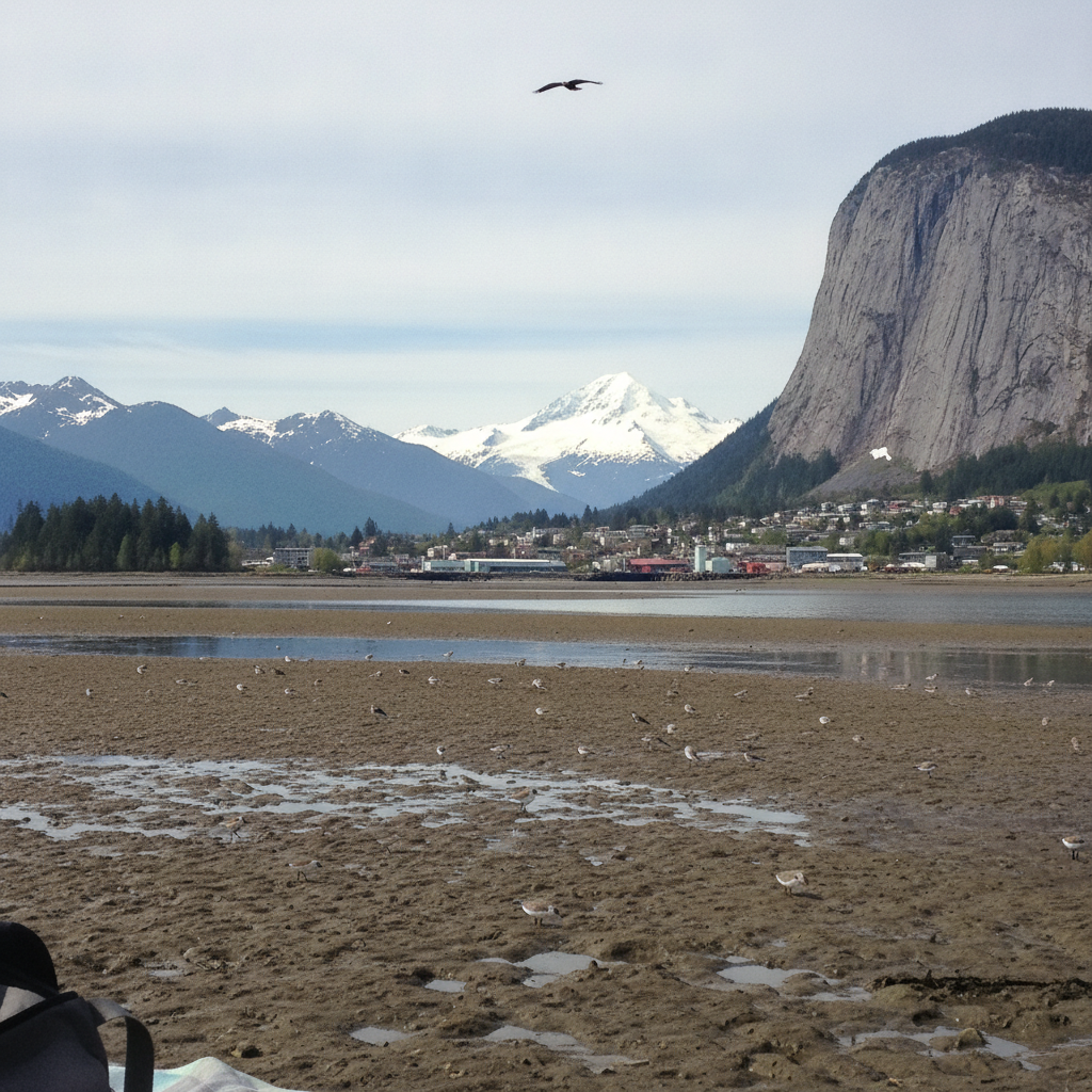 Squamish at the head of Howe Sound, BC Canada AI-generated photoreal reference