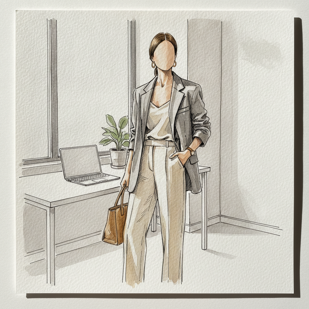 Contemporary minimalist office example 1