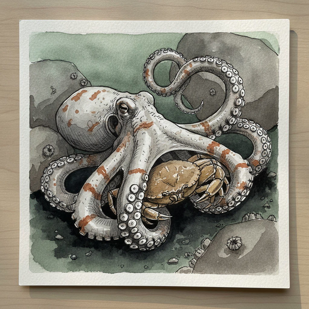 Giant Pacific octopus example 2