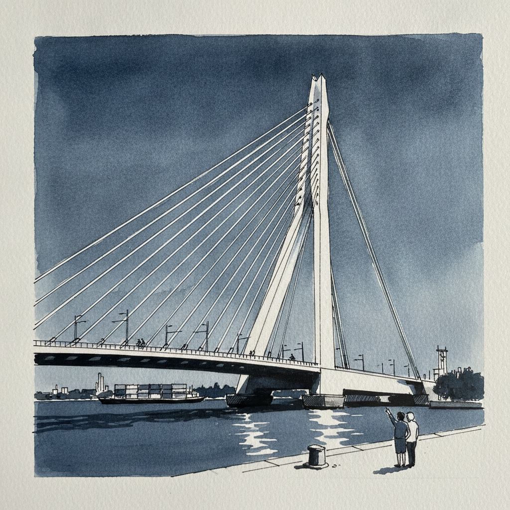 Erasmus Bridge, Rotterdam, Netherlands example 2