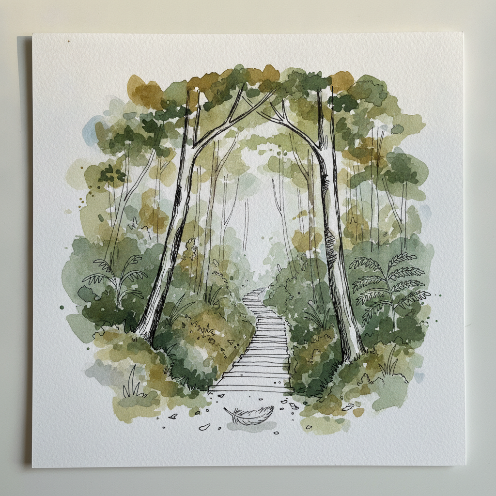 New Zealand Beech with Tree Fern, South Island example 2