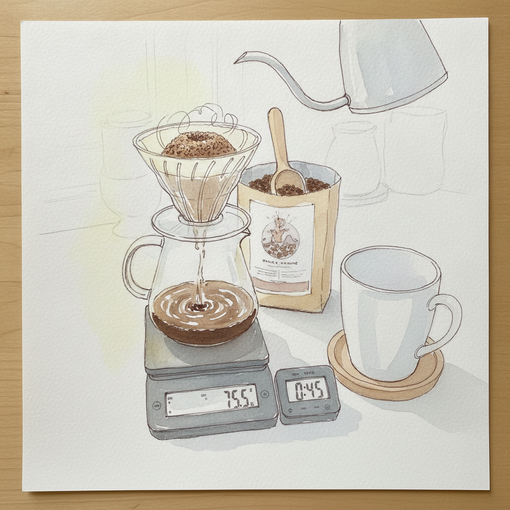 Pour-Over Coffee Setup example 2