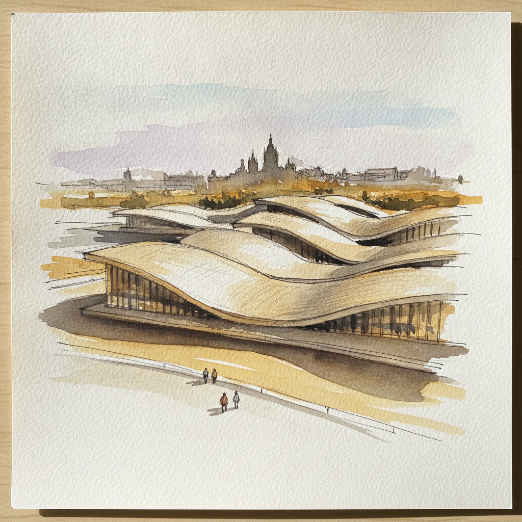 City of Culture of Galicia, Santiago de Compostela, Spain example 3