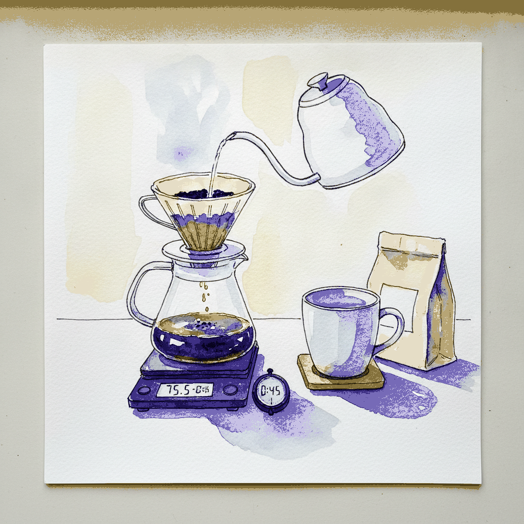 Pour-Over Coffee Setup example 3