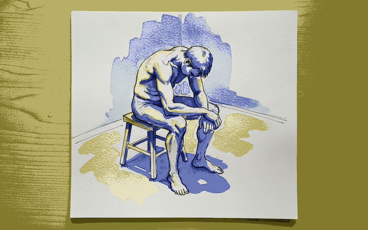 Seated leaning forward, elbows on knees example 3