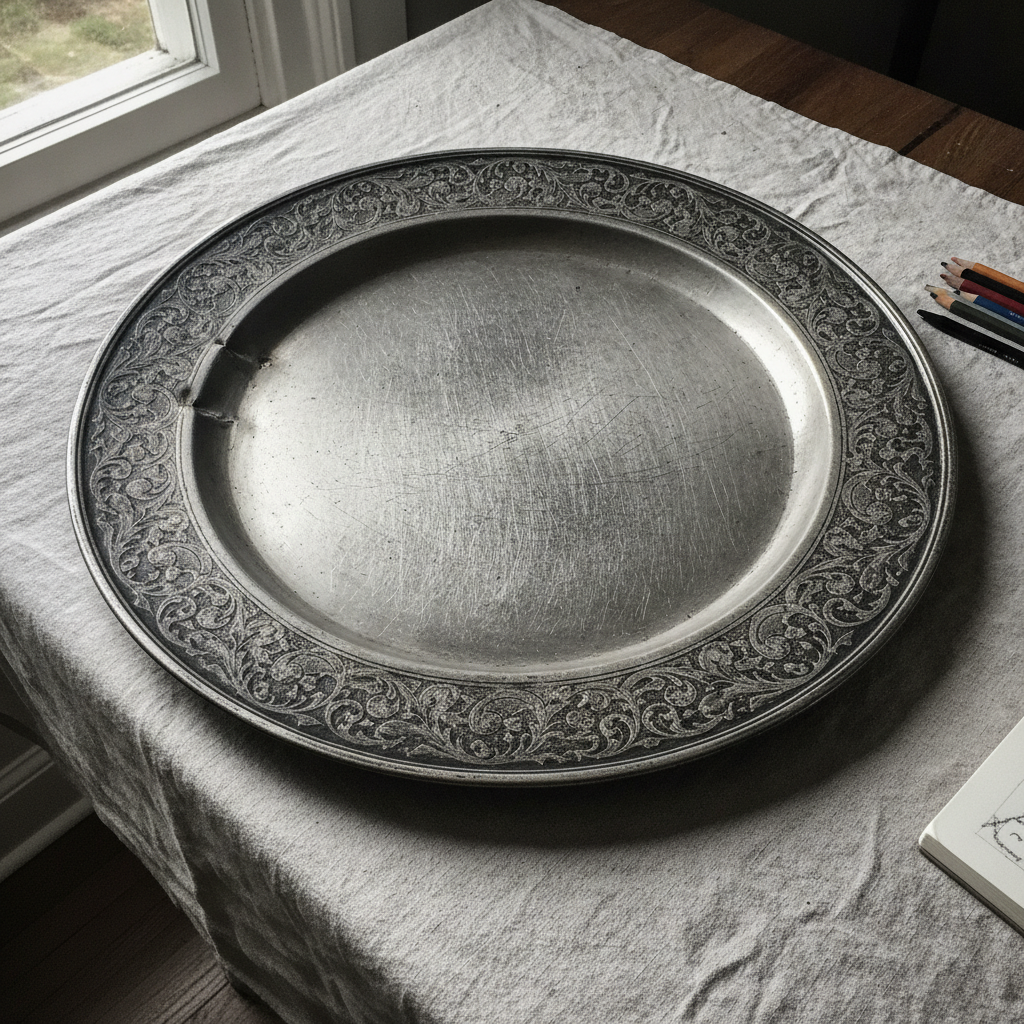 Charger Plate AI-generated photoreal reference