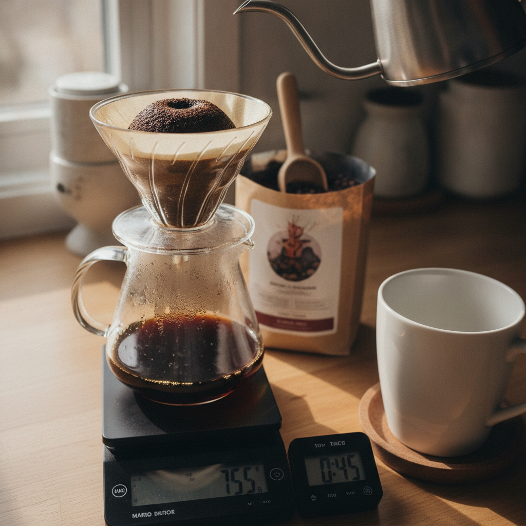 Pour-Over Coffee Setup AI-generated photoreal reference