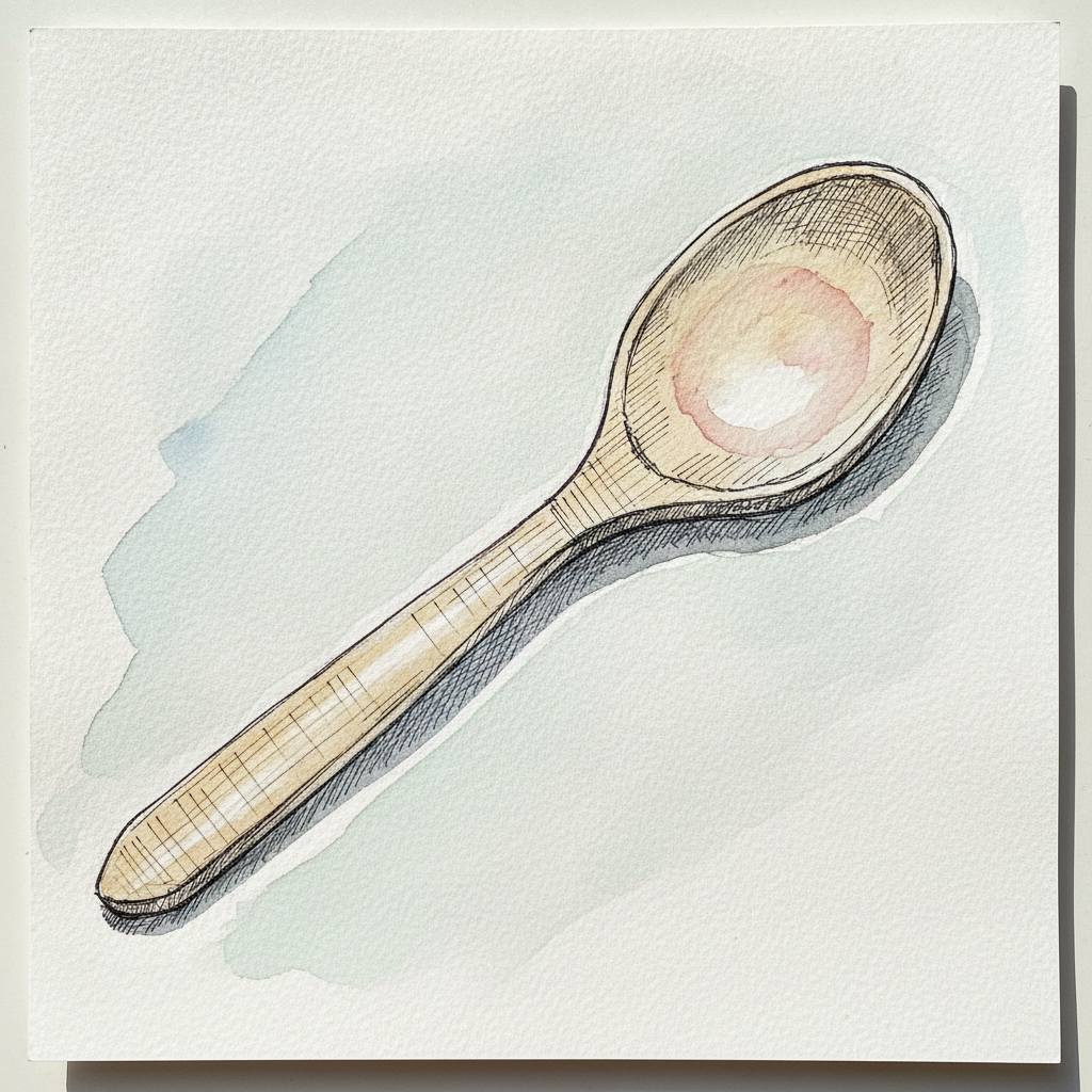 Beech Spoon Worn Smooth at Bowl example 1