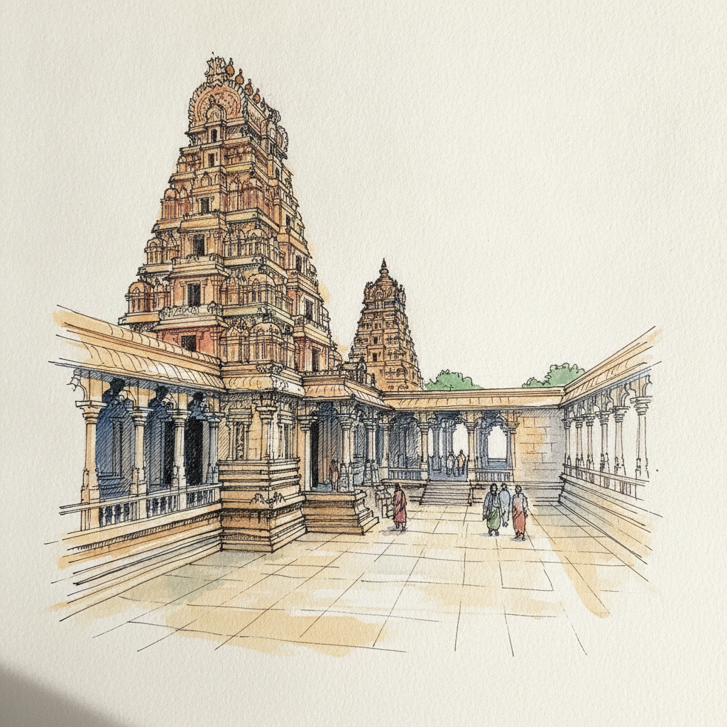 Meenakshi Amman Temple, Madurai, Tamil Nadu, India example 2