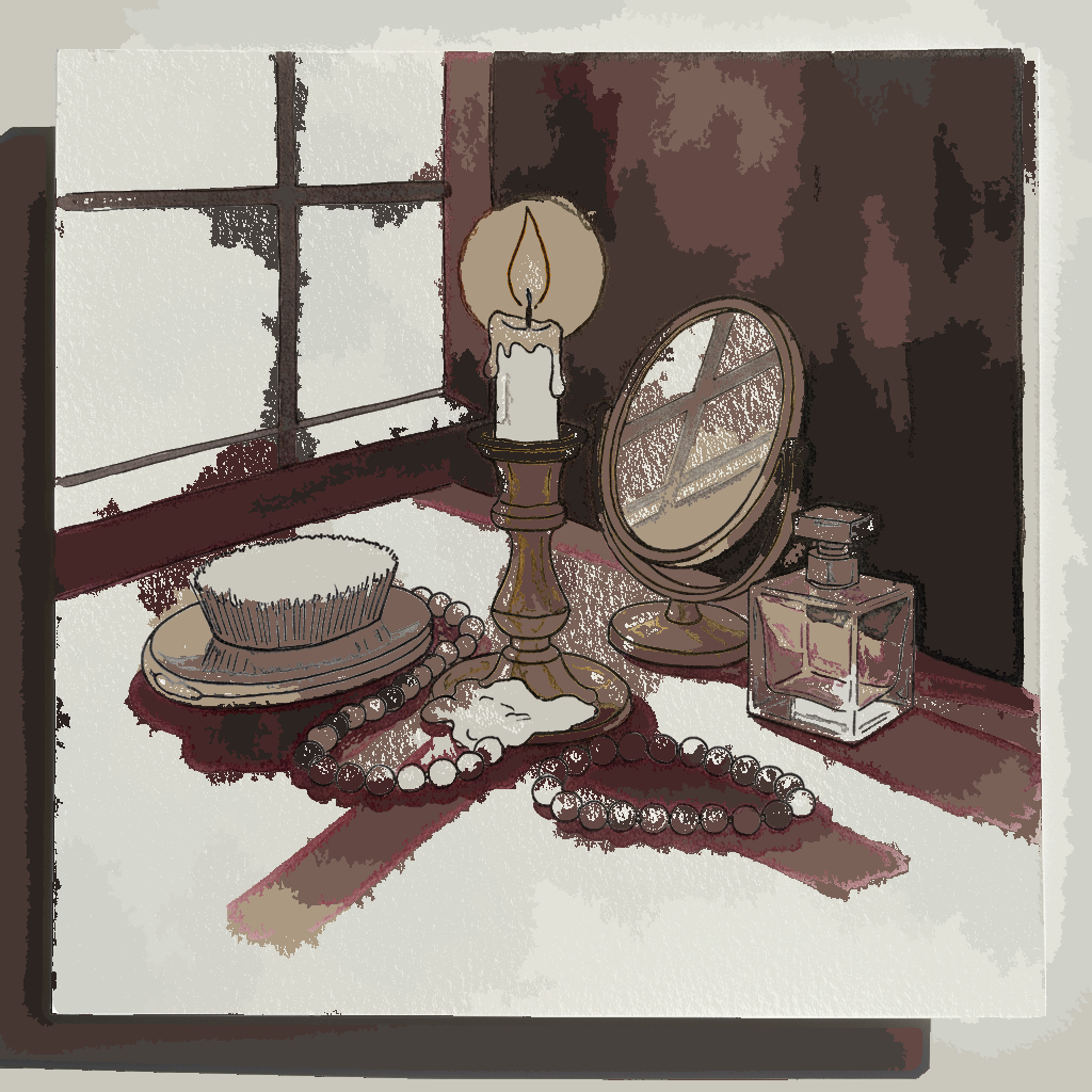 Candlelit dressing table example 3