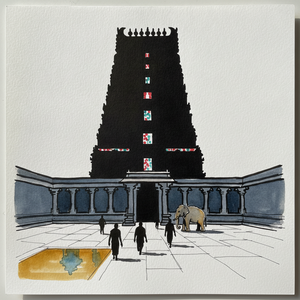 Meenakshi Amman Temple, Madurai, Tamil Nadu, India example 3