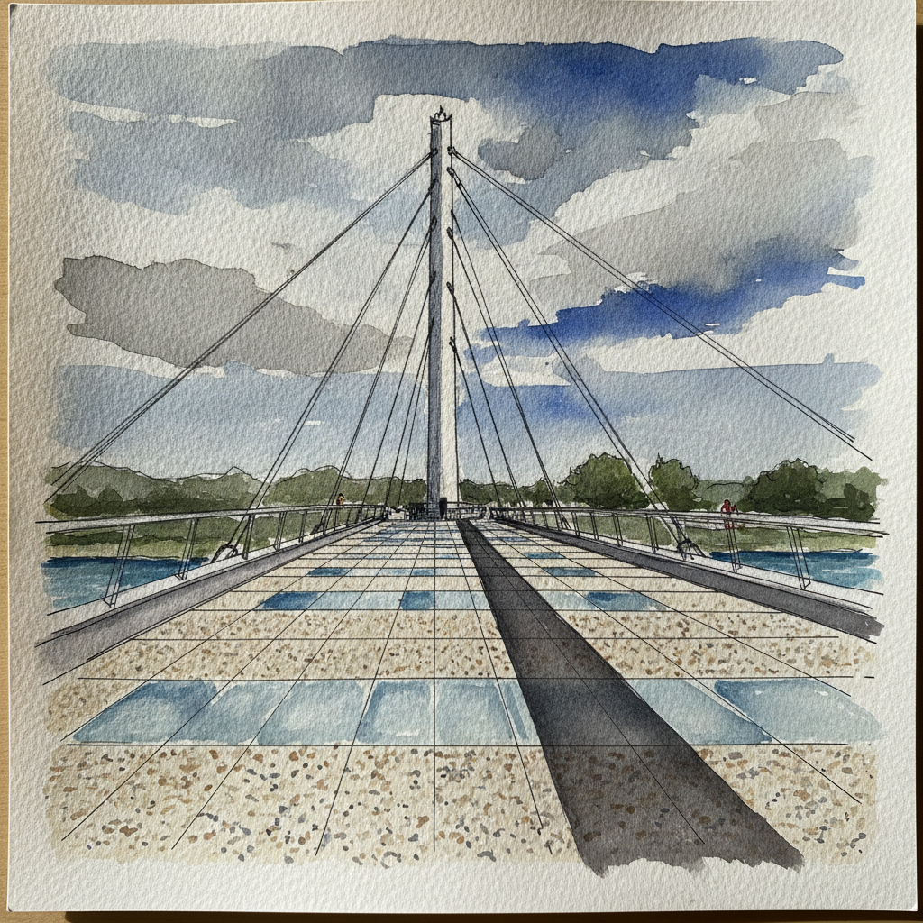 Sundial Bridge, Redding, California, USA example 3