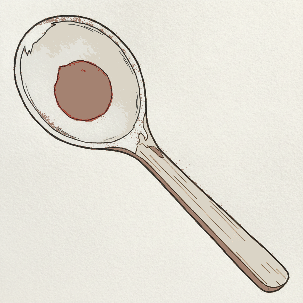 Beech Spoon Worn Smooth at Bowl example 3