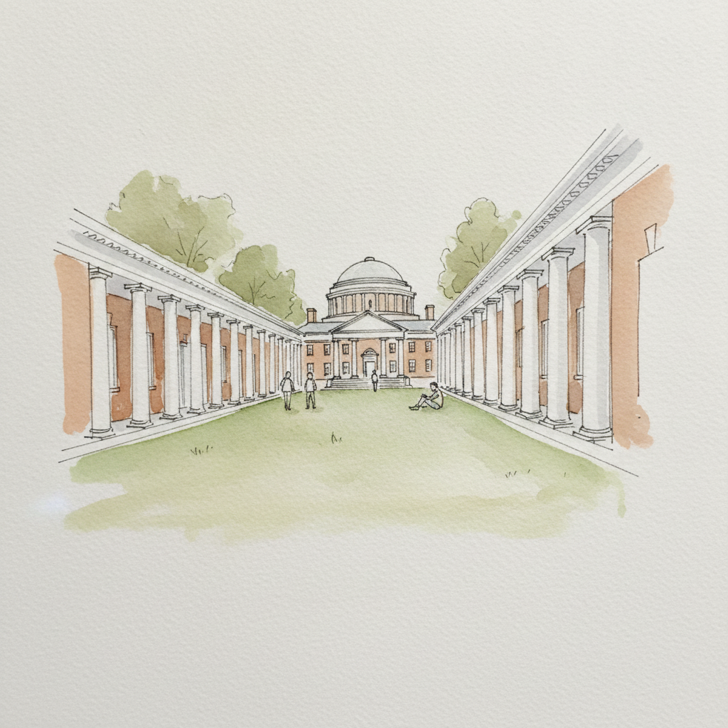 Pavilions of the Lawn, University of Virginia, Charlottesville, Virginia example 3