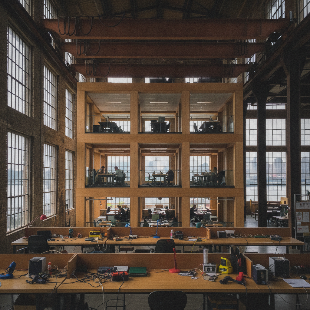 New Lab, Brooklyn Navy Yard, Brooklyn, New York, USA AI-generated photoreal reference