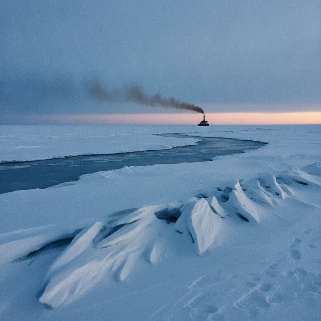 Kara Sea winter pack AI-generated photoreal reference