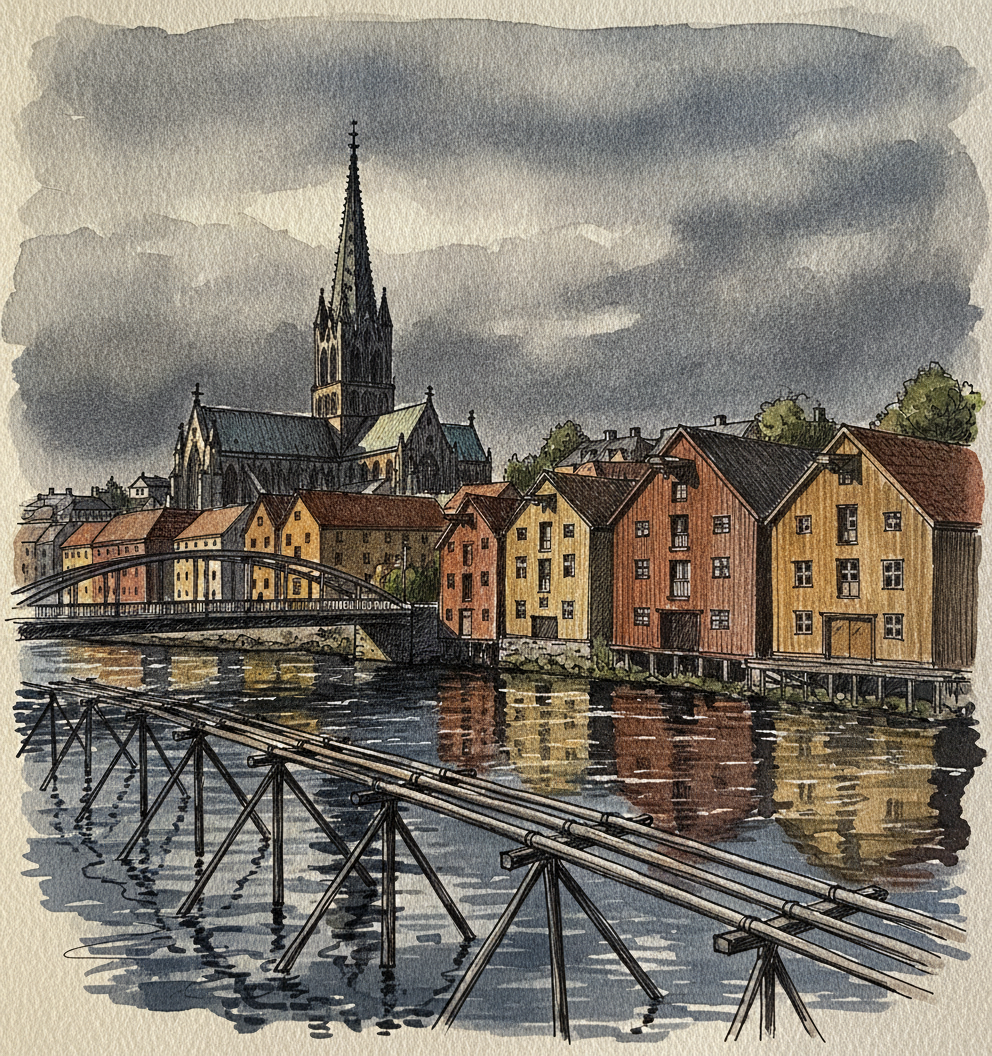 Trondheim Norway from Munkholmen Island Boat example 1