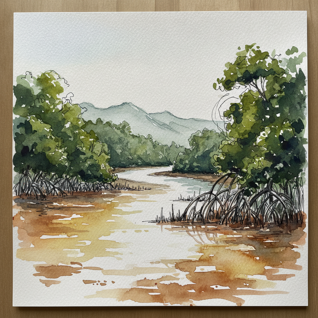 Daintree Mangrove Edge, Queensland example 1