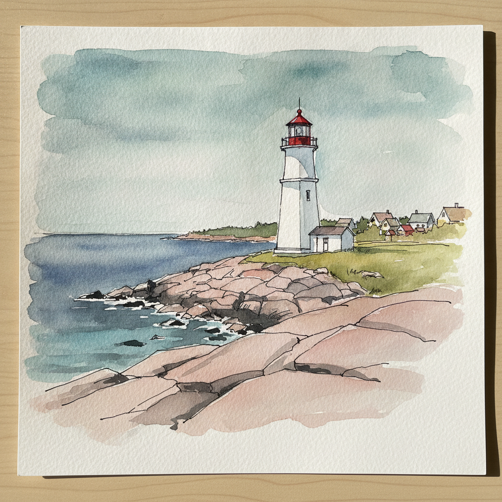 Peggy's Point Lighthouse, Nova Scotia, Canada example 1