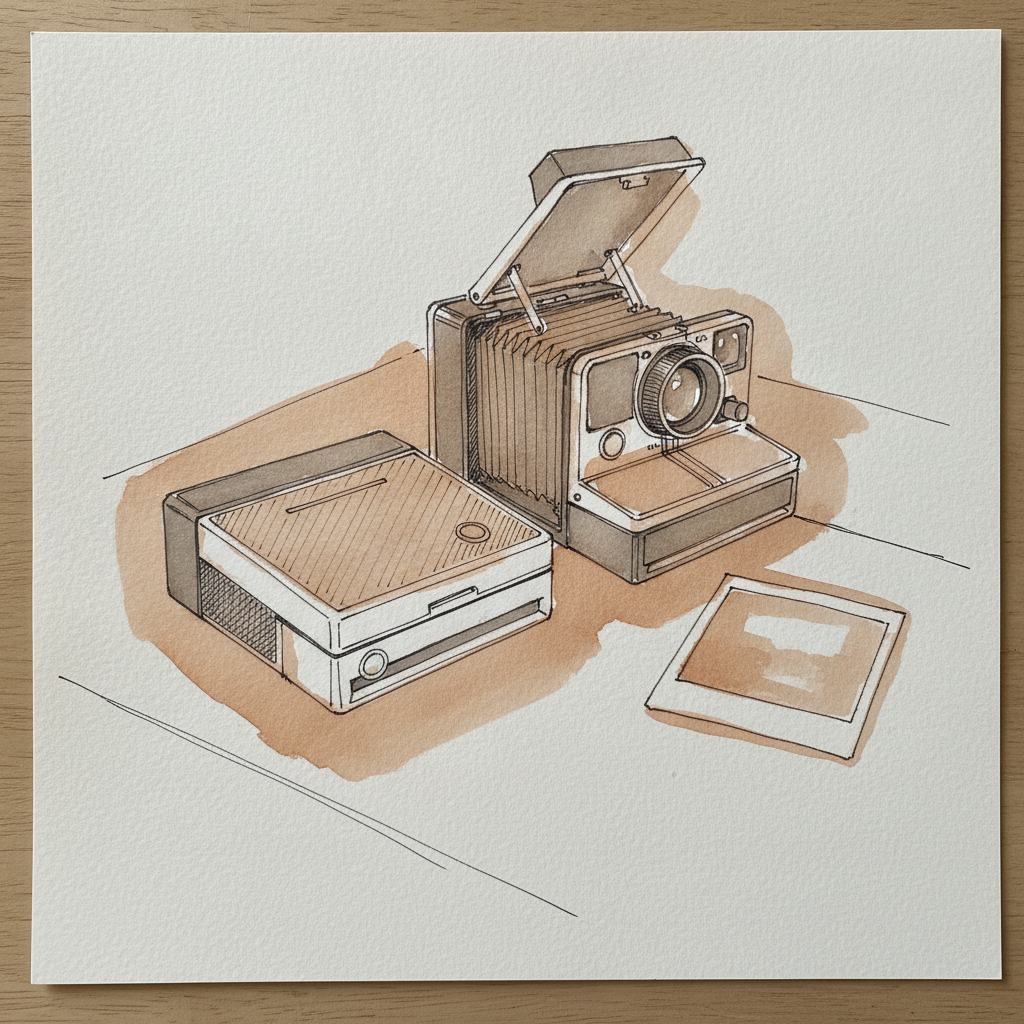 Polaroid SX-70 folded example 1