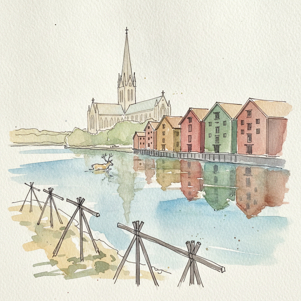 Trondheim Norway from Munkholmen Island Boat example 2